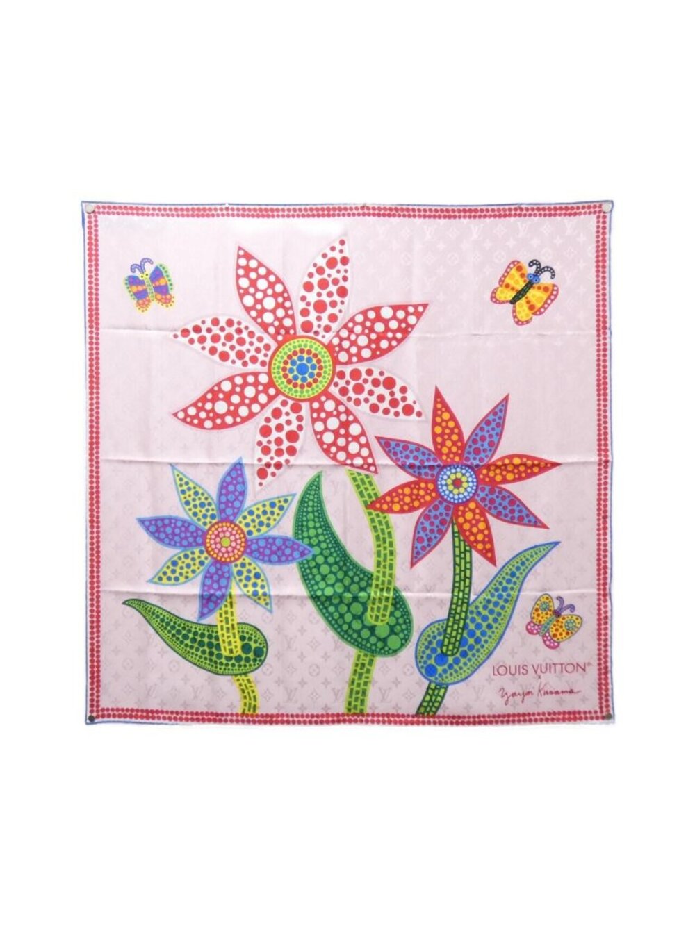 Louis Vuitton Carre Flower Scarf